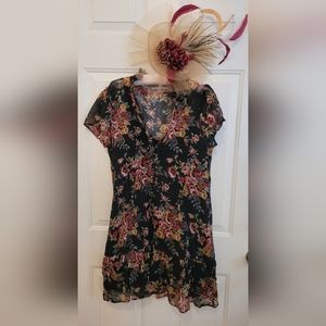 Kentucky derby dress and fascinator